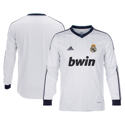 Maillot de football rétro domicile manches longues Real Madrid 2012/13 pour homme
