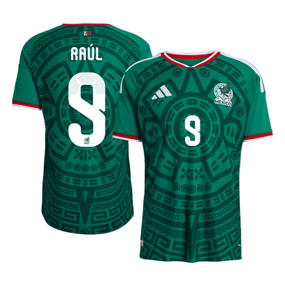 Maillot de foot domicile Raúl #9 Homme Mexique Coupe du Monde 2026 Version Joueur - Coupe ajustée
