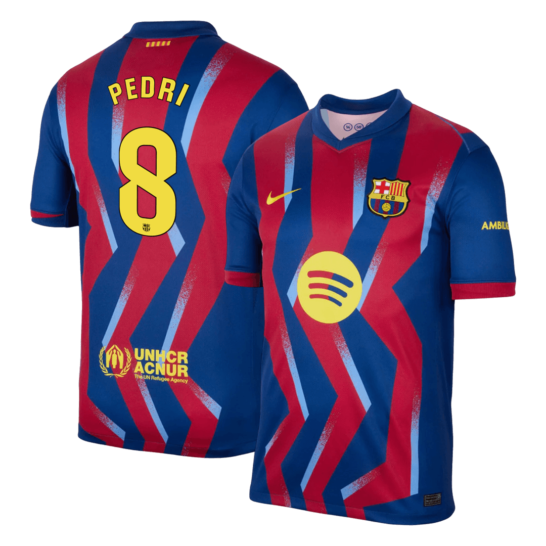 Maillot de foot PEDRI #8 Homme FC Barcelone extérieur 2025/26 Quatrième tenue