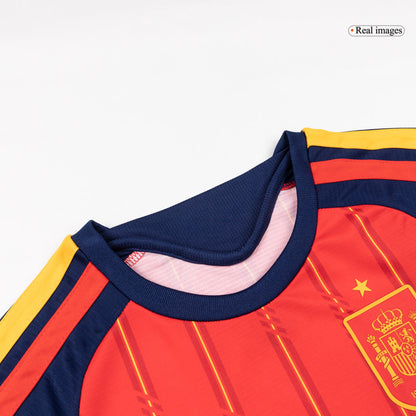Maillot de Foot Domicile Espagne Coupe du Monde 2026 pour Enfant [PREMIUM]