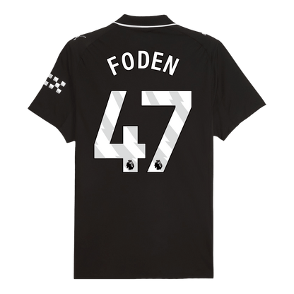Maillot de football extérieur Foden #47 Manchester City 2025/26 pour homme - Version joueur - Coupe ajustée