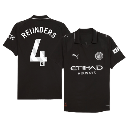 Maillot de foot extérieur REIJNDERS #4 Manchester City 2025/26 version joueur homme - Coupe ajustée