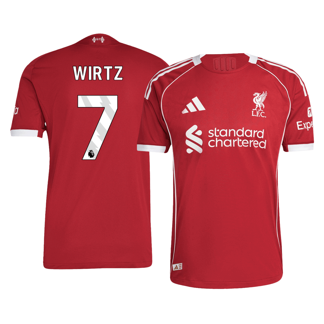 Maillot de football domicile homme WIRTZ #7 Liverpool saison 2025/26 version joueur - Coupe ajustée