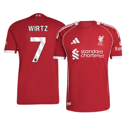 Maillot de football domicile homme WIRTZ #7 Liverpool saison 2025/26 version joueur - Coupe ajustée