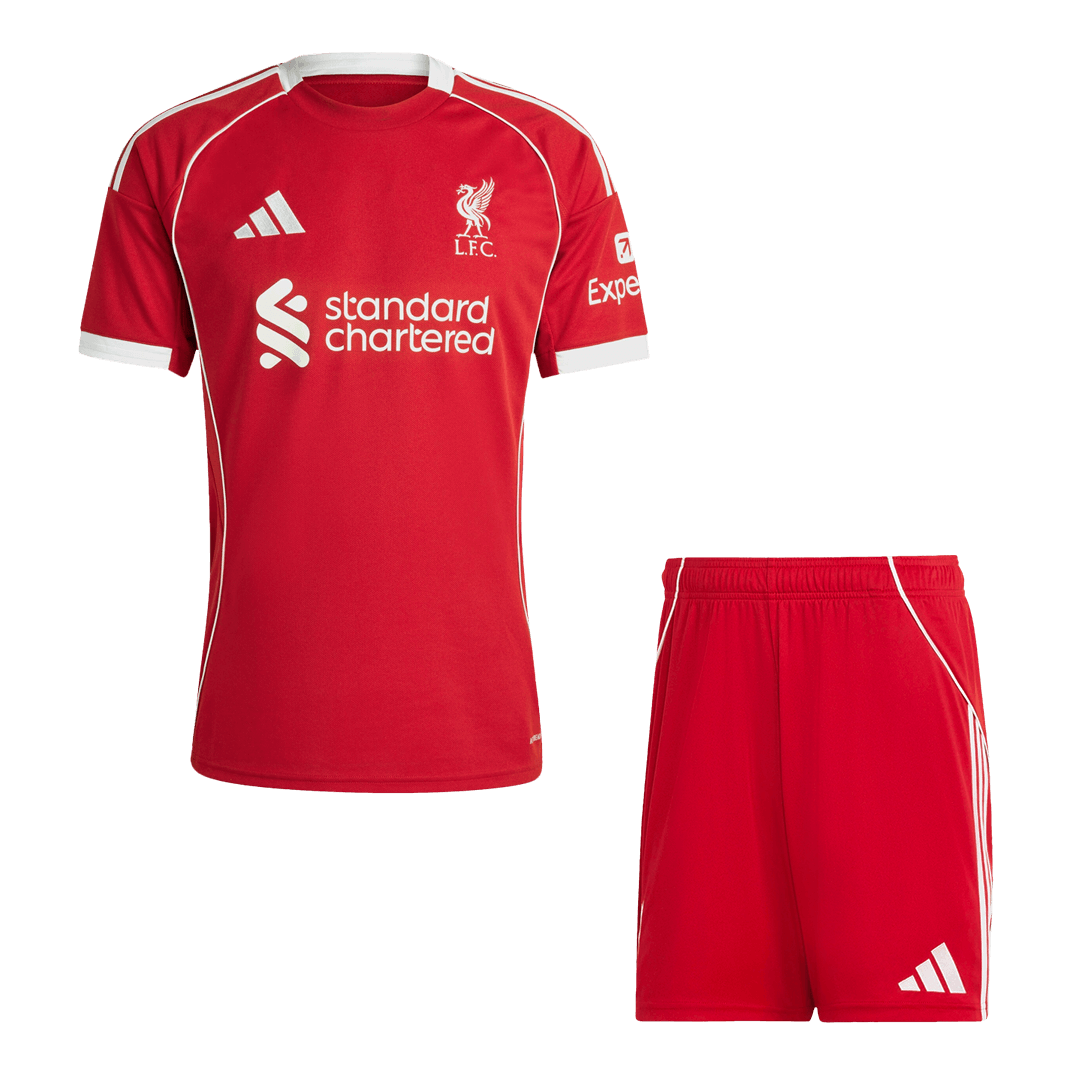 Ensemble maillot de football domicile Liverpool 2025/26 pour homme