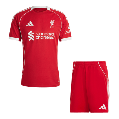 Ensemble maillot de football domicile Liverpool 2025/26 pour homme