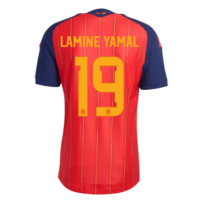 Maillot de football domicile Espagne Coupe du Monde 2026 Homme LAMINE YAMAL #19 Version Joueur - Coupe Ajustée