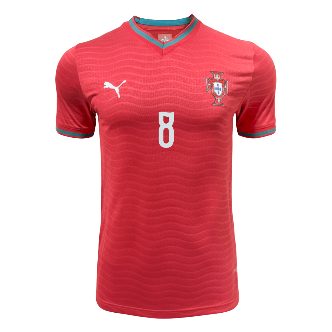 Maillot de Foot Domicile Portugal Coupe du Monde 2026 Homme B.FERNANDES #8 Version Joueur - Coupe Ajustée