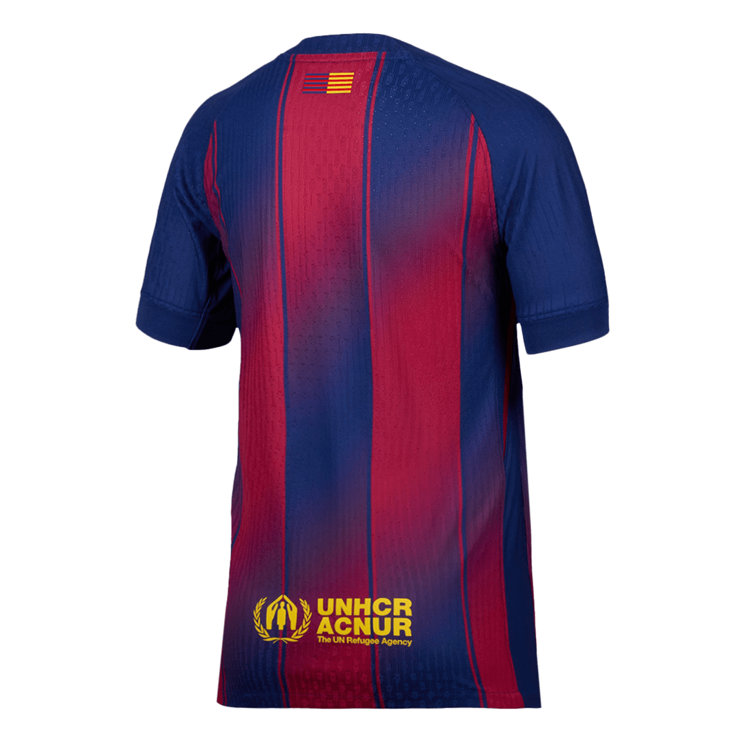 Maillot de football domicile du FC Barcelone 2025/26 pour homme - Version joueur - Coupe ajustée