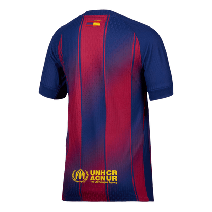 Maillot de football domicile du FC Barcelone 2025/26 pour homme - Version joueur - Coupe ajustée