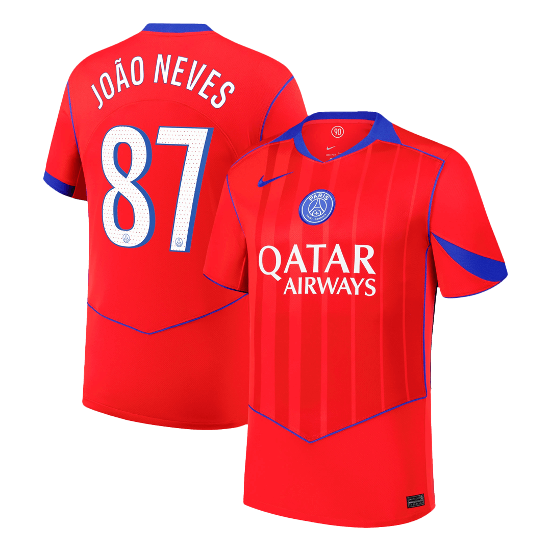 Maillot de football extérieur third JOÃO NEVES #87 Homme PSG 2025/26
