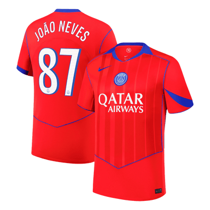 Maillot de football extérieur third JOÃO NEVES #87 Homme PSG 2025/26