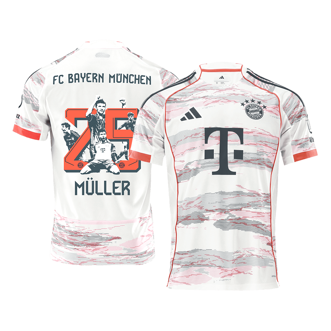 Maillot de football extérieur MÜLLER Special #25 Homme Bayern Munich 2025/26
