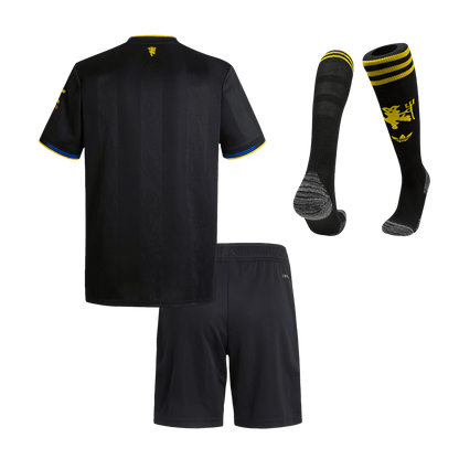 Maillot de football enfant Manchester United Troisième Extérieur 2025/26 Kit Complet