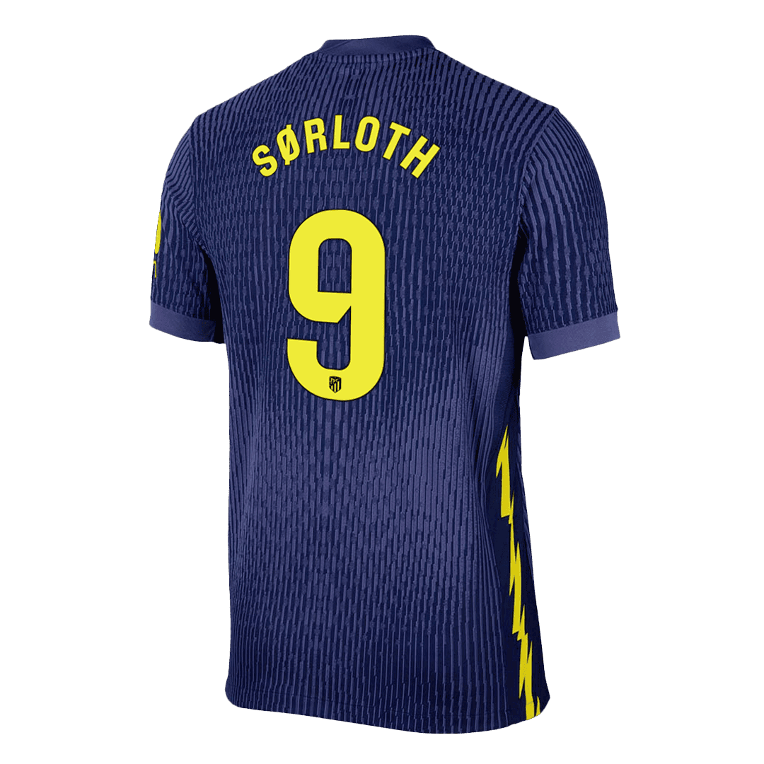 Maillot de foot extérieur SØRLOTH #9 Atletico Madrid 2025/26 Version Joueur pour Homme - Coupe Slim