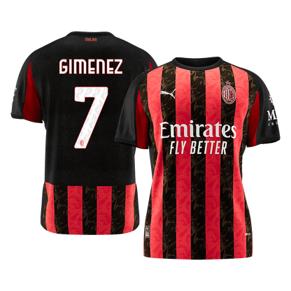 GIMENEZ #7 Maillot de Foot Domicile AC Milan 2025/26 Homme [PREMIUM]