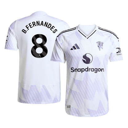 Maillot de foot extérieur B.FERNANDES #8 Manchester United 2025/26 pour homme - Coupe ajustée