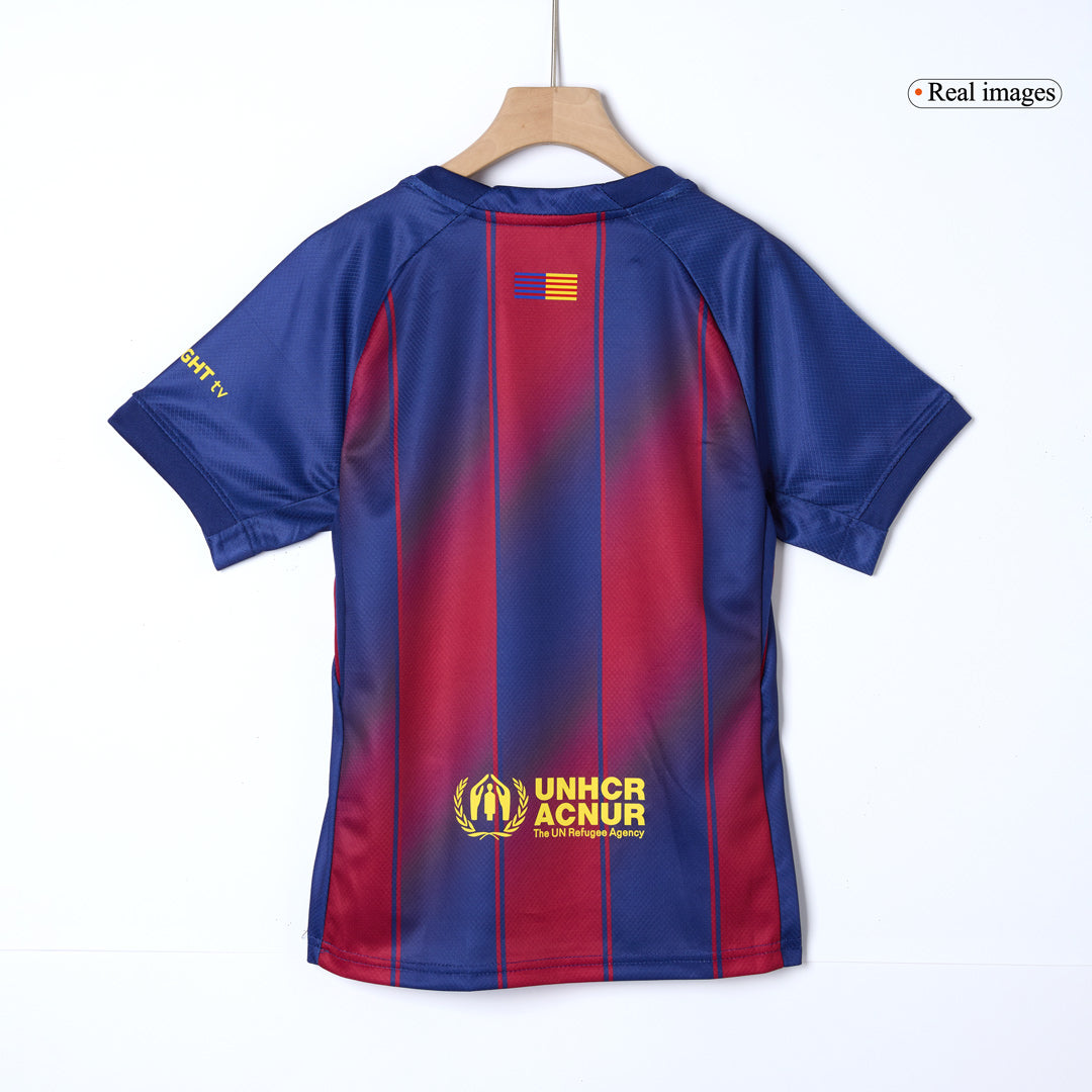 Tenue complète de football domicile enfant FC Barcelone 2025/26 [QUALITÉ SUPÉRIEURE]