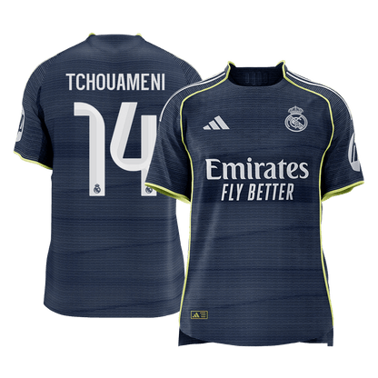 TCHOUAMENI #14 Maillot de Foot Extérieur Homme Real Madrid 2025/26 Version Joueur - Coupe Ajustée [PREMIUM]
