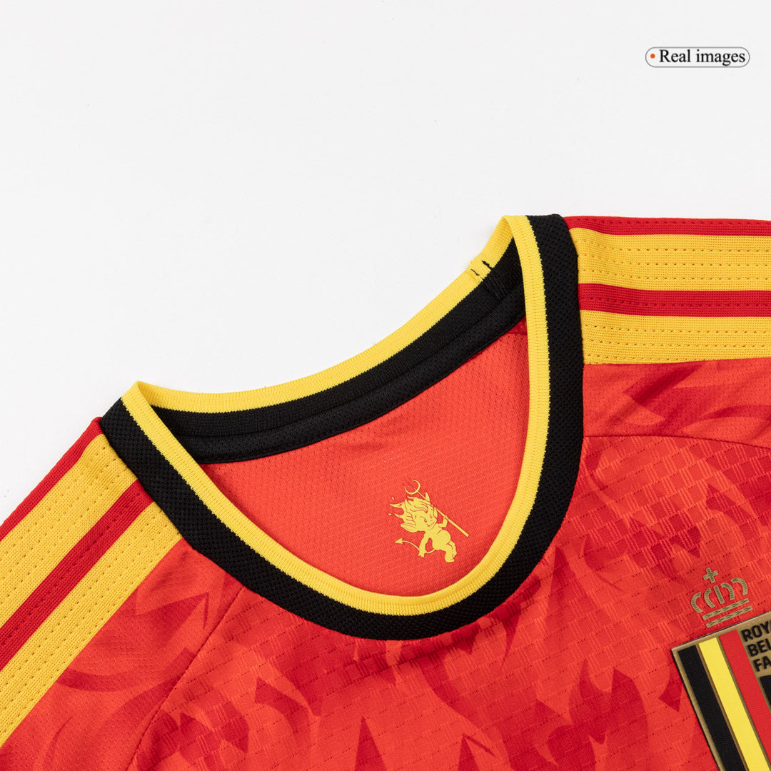 Maillot de foot domicile version joueur pour homme Belgique Coupe du Monde 2026 - Coupe ajustée
