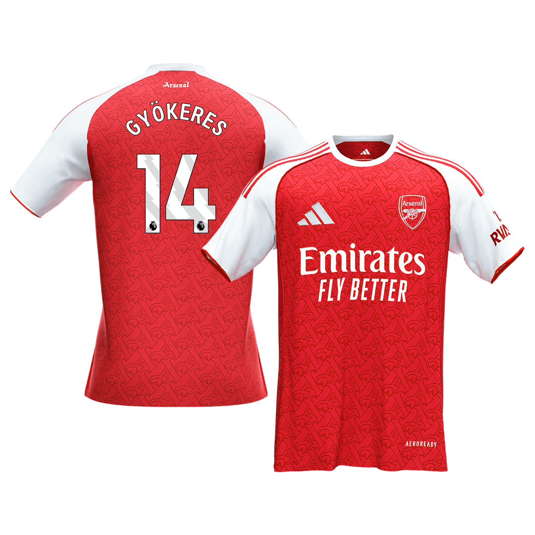Maillot de foot domicile Arsenal 2025/26 pour homme GYÖKERES #14 [PREMIUM]