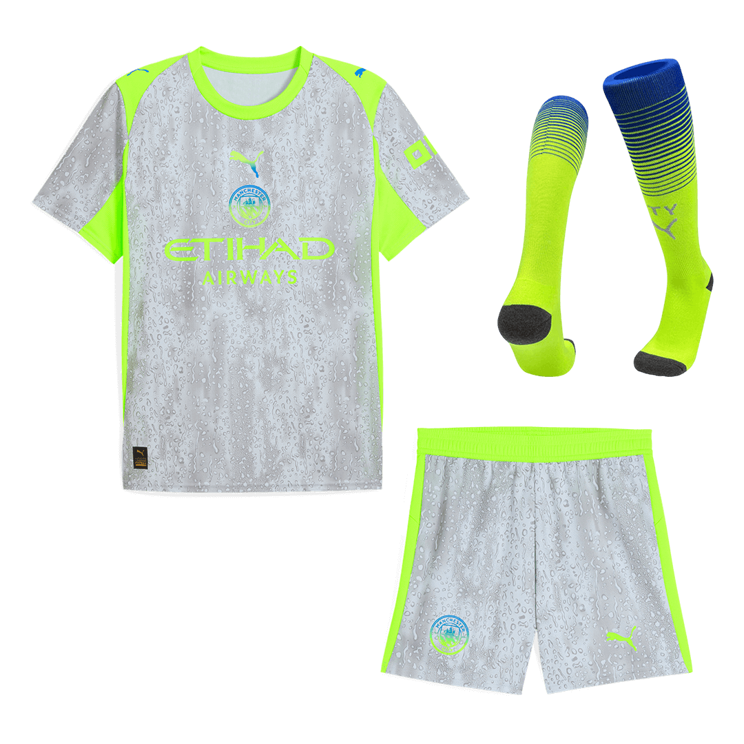 Kit complet de football extérieur third Manchester City 2025/26 pour homme