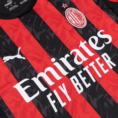 Maillot de Foot Domicile AC Milan 2025/26 Manches Longues Homme