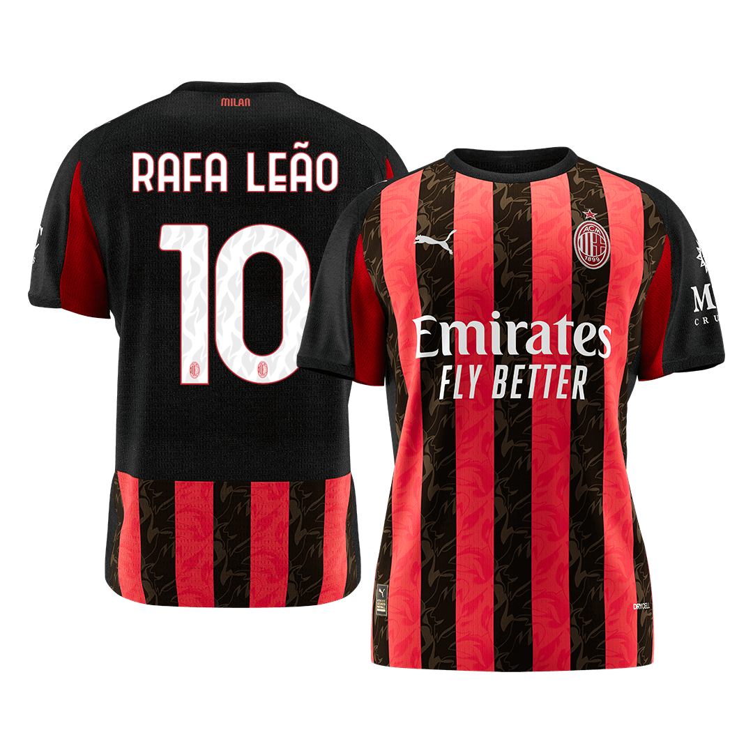 RAFA LEÃO #10 Maillot de Foot Domicile Homme AC Milan 2025/26 [PREMIUM]