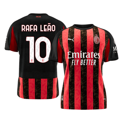 RAFA LEÃO #10 Maillot de Foot Domicile Homme AC Milan 2025/26 [PREMIUM]