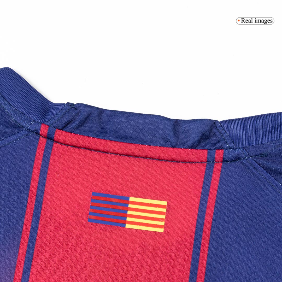 Maillot de football domicile à manches longues pour homme Barcelone 2025/26