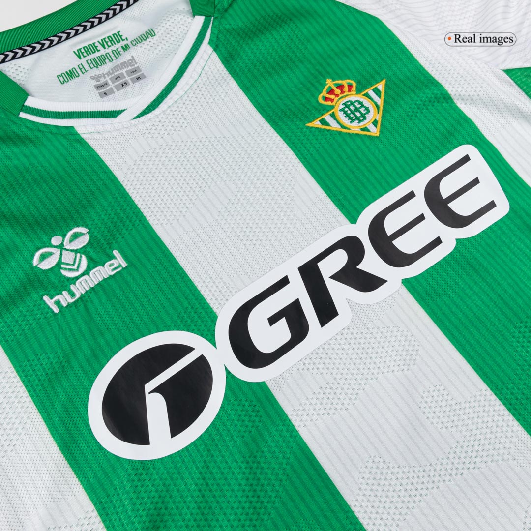 Maillot de football domicile Real Betis 2025/26 à manches longues pour homme