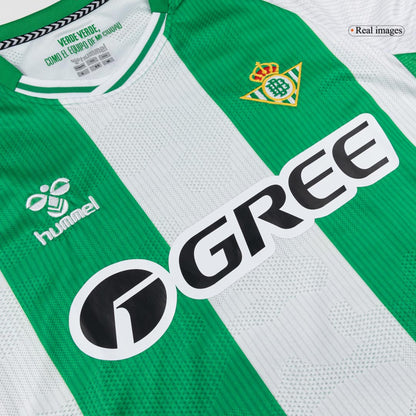Maillot de football domicile Real Betis 2025/26 à manches longues pour homme