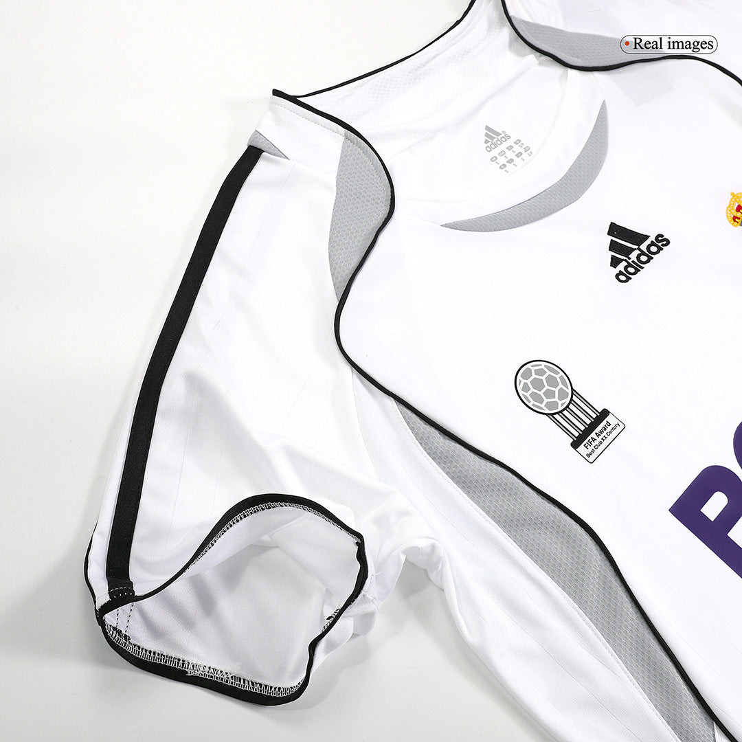 Maillot de football domicile homme du Real Madrid 2006/07 rétro BECKHAM #23