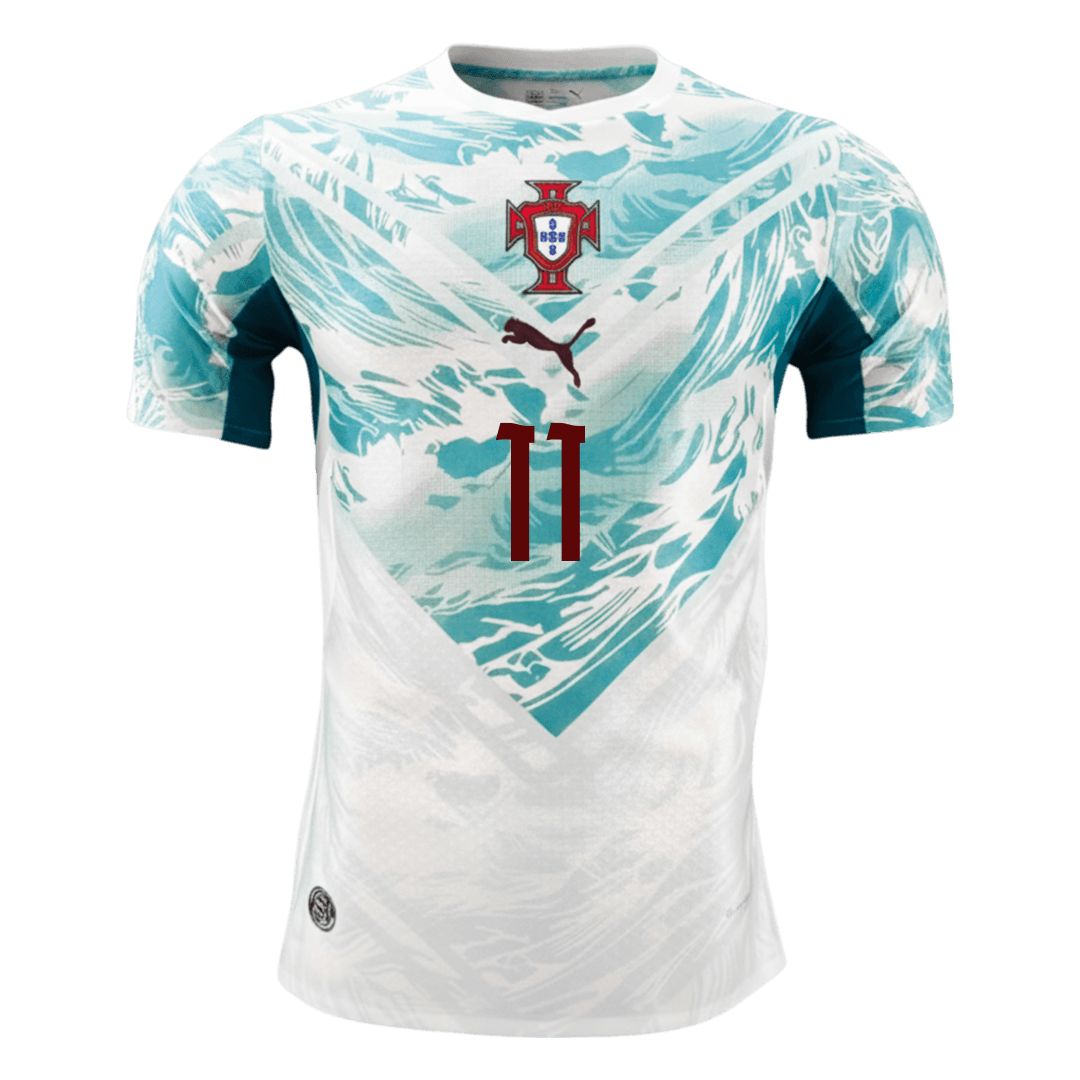Maillot de football extérieur JOÃO FÉLIX #11 Portugal Coupe du Monde 2026 pour homme - Version joueur - Coupe ajustée