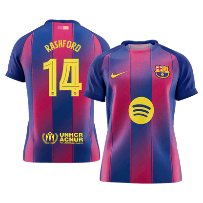 Maillot de Foot Domicile RASHFORD #14 Homme Barcelone UCL 2025/26 [PREMIUM]