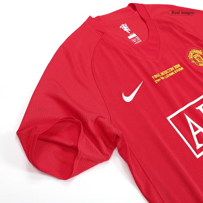 Maillot de football domicile homme Manchester United UCL Finale 2007/08 Rétro RONALDO #7