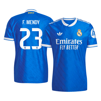 Maillot de football F. MENDY #23 Real Madrid 2025/26 version joueur Troisième extérieur pour homme - Coupe ajustée
