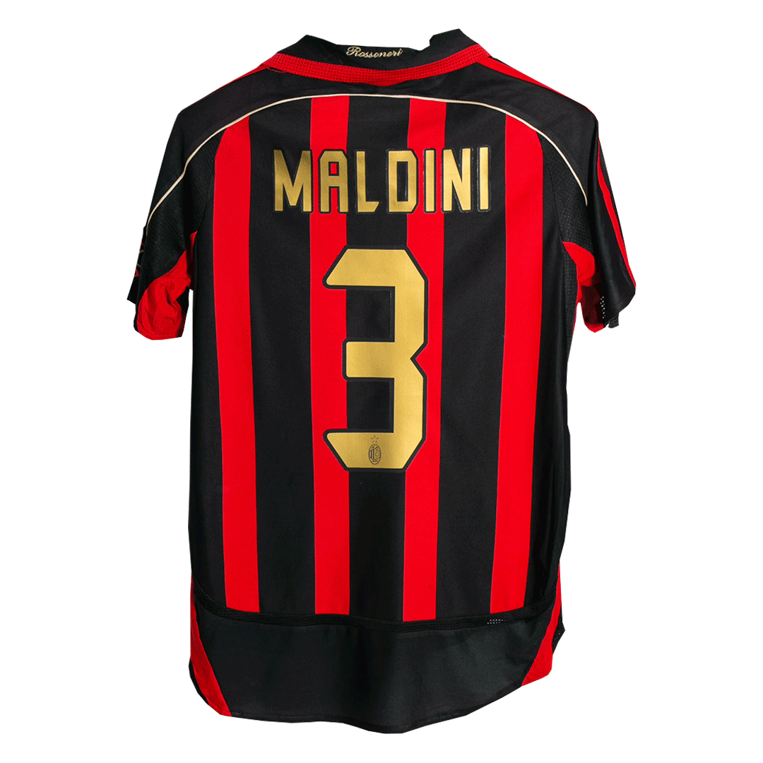 Maillot de football domicile rétro MALDINI #3 AC Milan Homme 2006/07