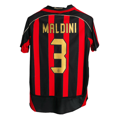 Maillot de football domicile rétro MALDINI #3 AC Milan Homme 2006/07