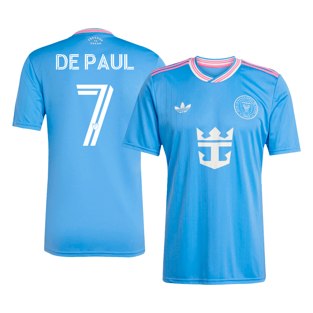 Maillot de football DE PAUL #7 pour homme Inter Miami CF 2025 Troisième tenue (extérieur)