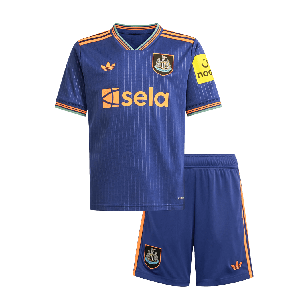 Kit de maillot de foot extérieur Newcastle United 2025/26 pour enfant