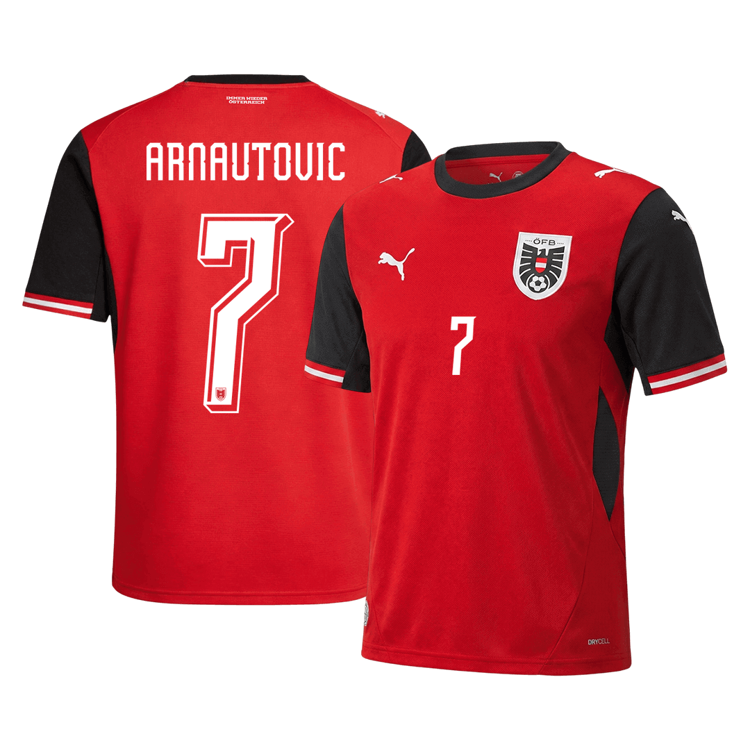 Maillot de football domicile Autriche Coupe du Monde 2026 Homme ARNAUTOVIC #7