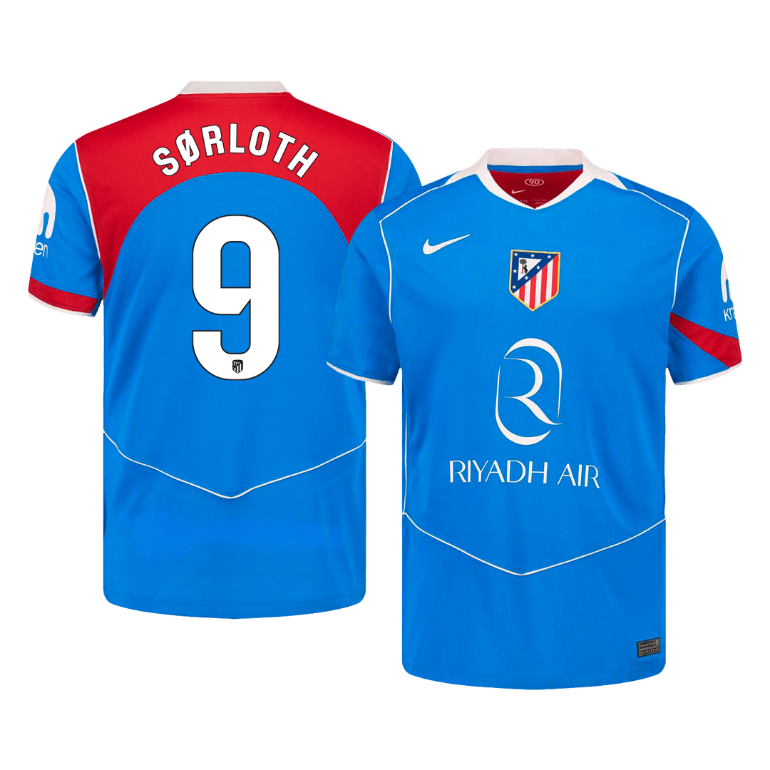 Maillot de Foot SØRLOTH #9 Atletico Madrid 2025/26 Troisième Extérieur Homme
