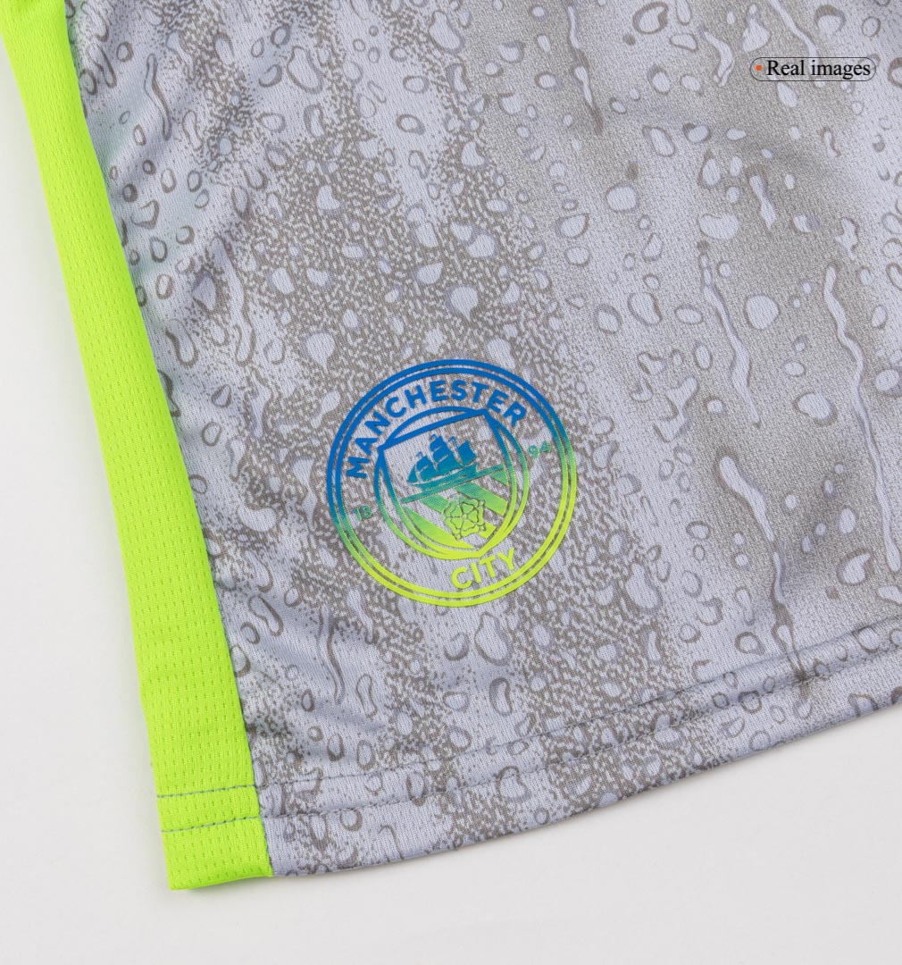 Maillot de football extérieur third Manchester City 2025/26 pour enfant