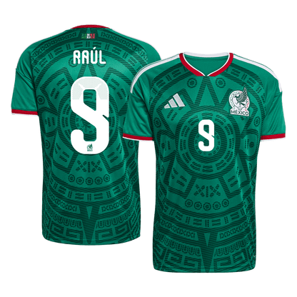 Maillot de Foot Domicile Homme Mexique Coupe du Monde 2026 Raúl #9 [PREMIUM]