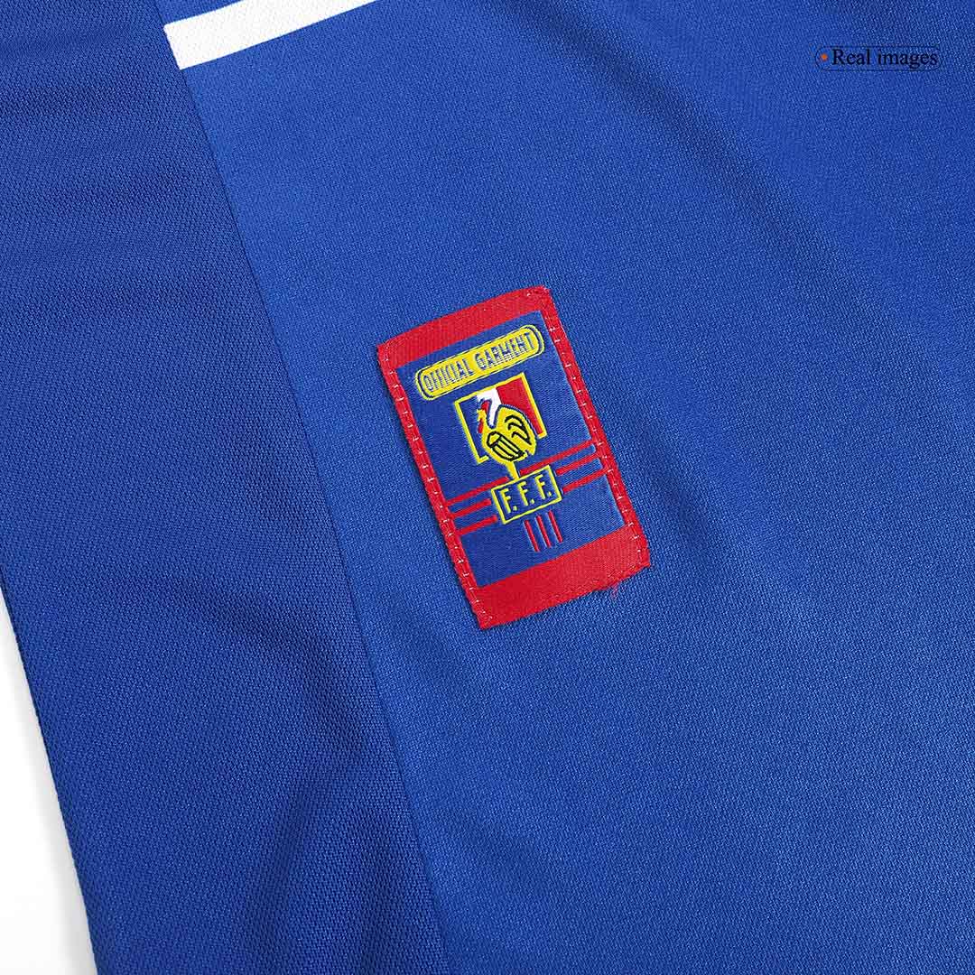 Maillot de foot domicile rétro pour homme France 1998