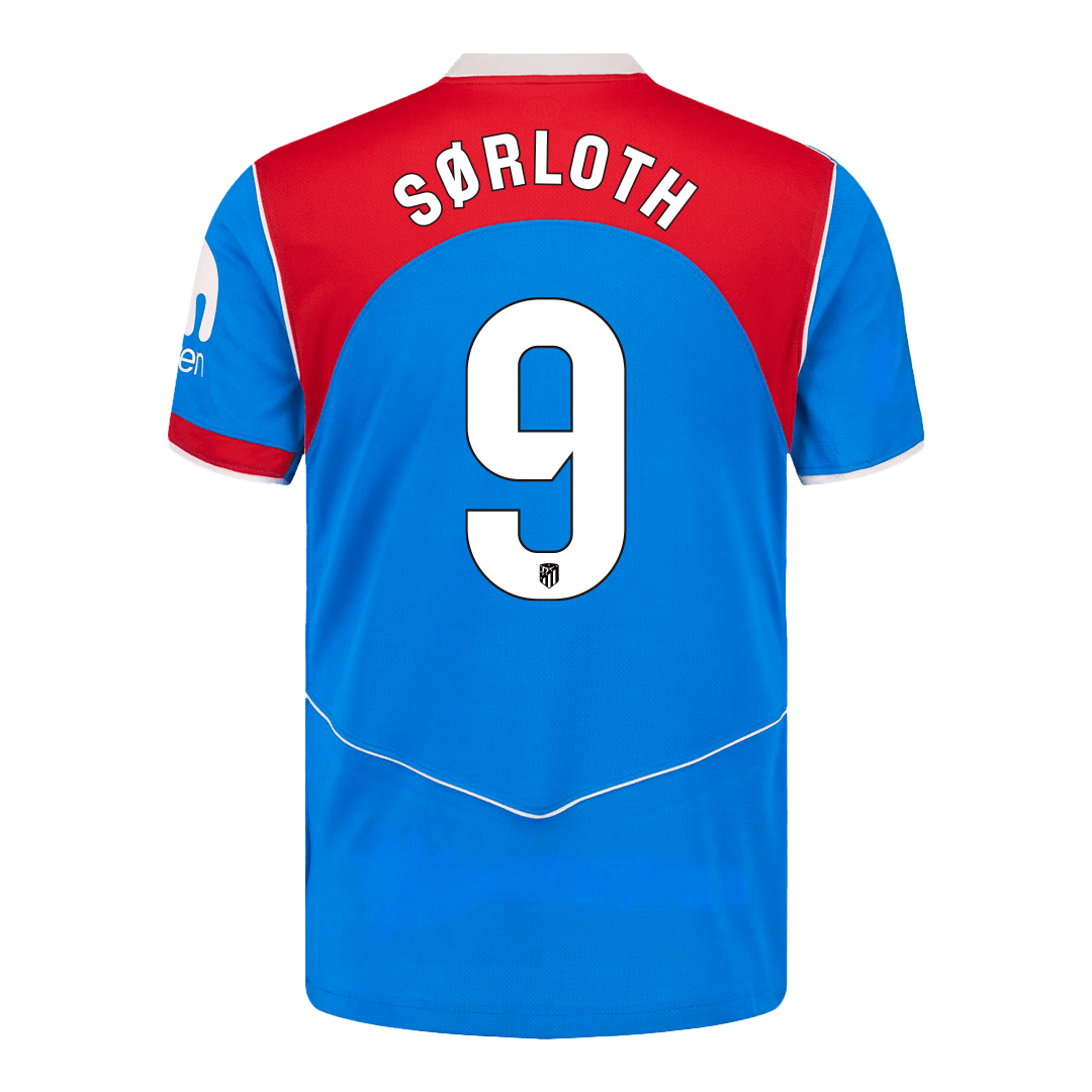 Maillot de Foot SØRLOTH #9 Atletico Madrid 2025/26 Troisième Extérieur Homme