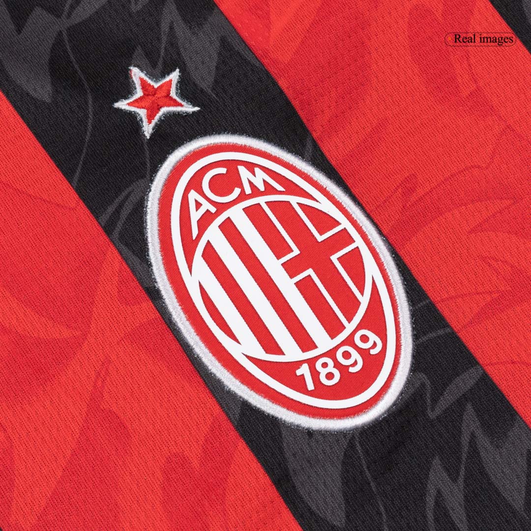 Maillot de Foot Domicile AC Milan 2025/26 Manches Longues Homme