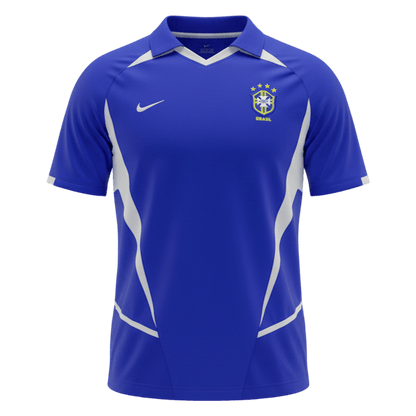 Maillot de Foot Rétro Extérieur Homme Brésil 2002