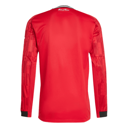 Maillot de foot à manches longues domicile Manchester United 2025/26 pour homme